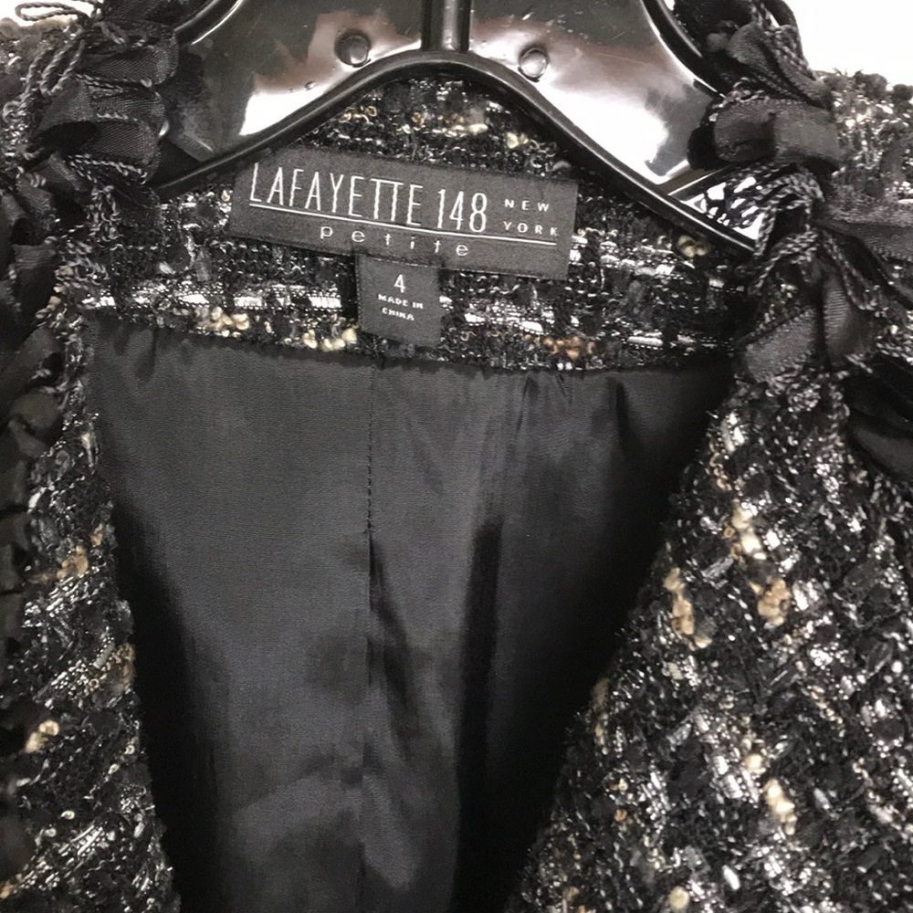 Jacket black gray mix